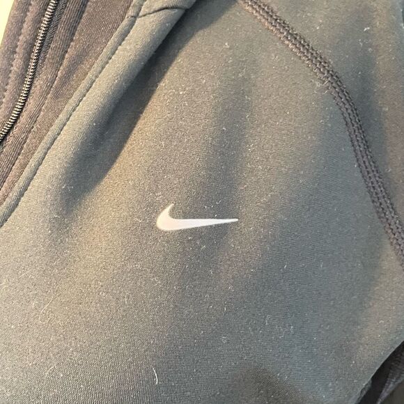 Nike Dri-FIT Cold Weather Thermal Running Hoodie Sweatshirt Black Stretch S - Picture 6 of 9
